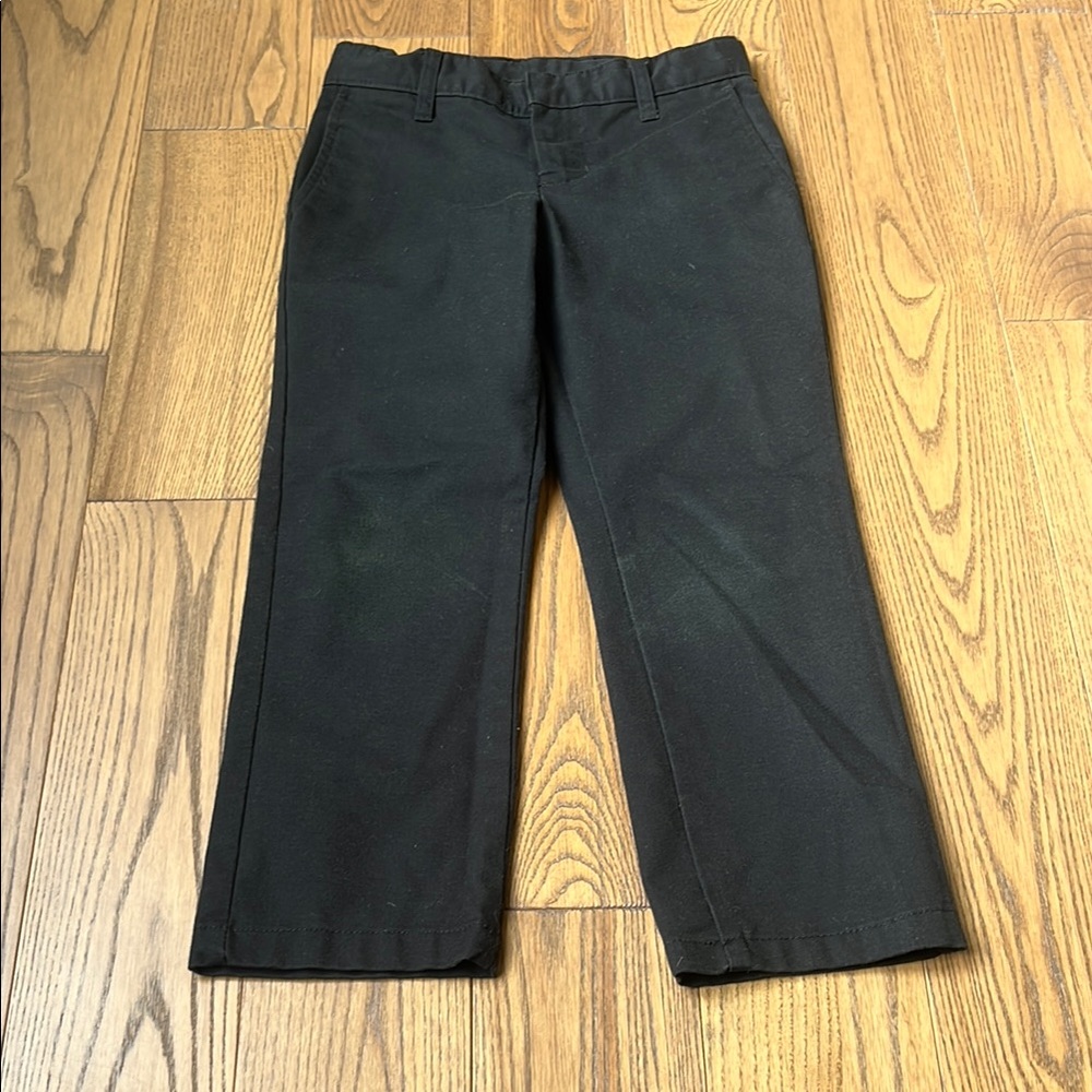 Black Formal Pants with Straight-Leg Cut